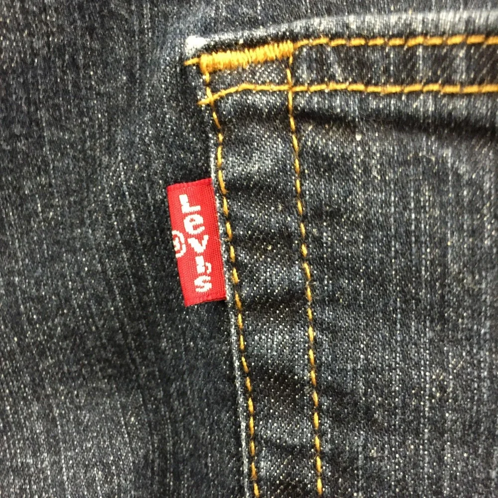 Levis 505 Regular Fit Straight Leg Dark Wash Blue Jeans Mens 36x30 00505-1964